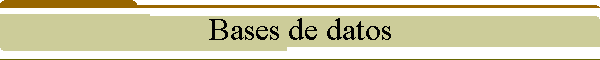 Bases de datos