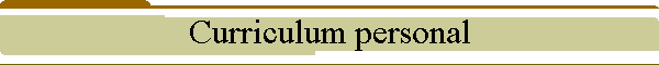 Curriculum personal