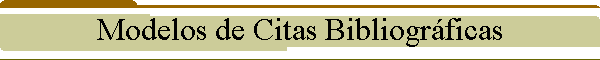 Modelos de Citas Bibliogrficas