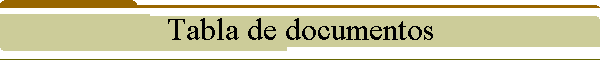 Tabla de documentos