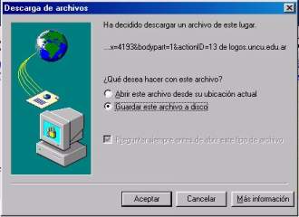 descarga de archivos