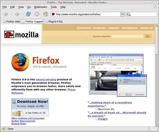 Navegdor Firefox de Mozilla