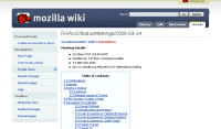 Mozilla wiki