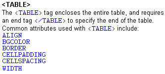 table