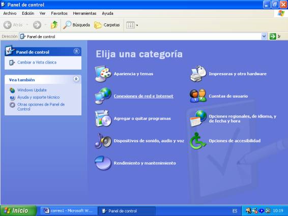interfaz Windows XP